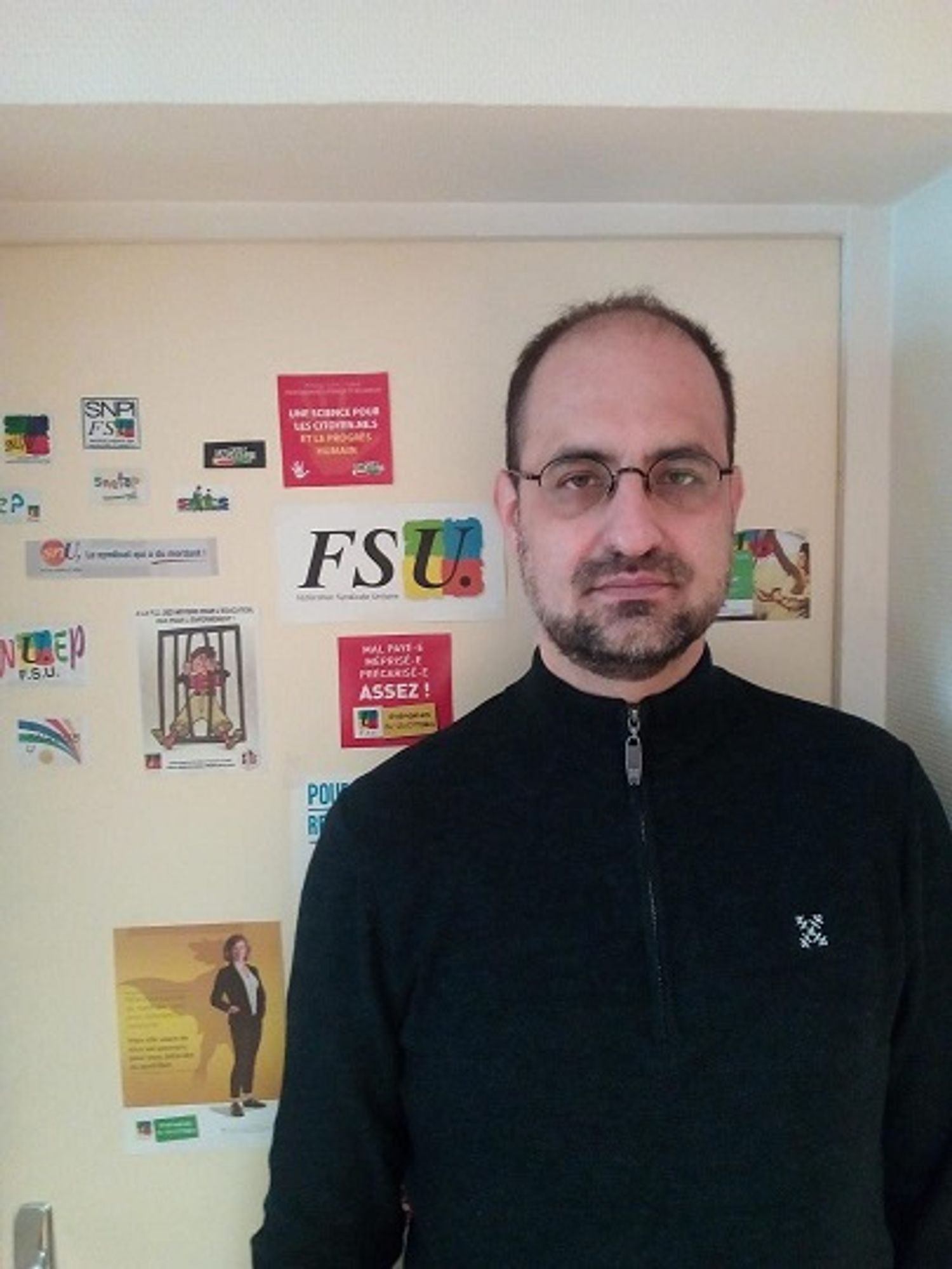 Fabian Clément est co-secrétaire du syndicat FSU dans l’académie de Dijon